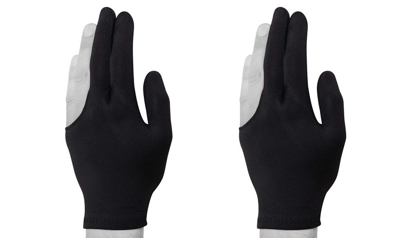 Quality gloves Billiard Fits Either Hand - One Size fits All - Choose Your Color (Black 2 Pack) - Image 2